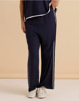 Evelyn Wide Jogger-Navy