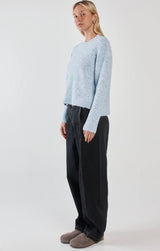 Marli Boxy Rib Knit-Pale Blue