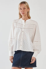 Eleri Lace Blouse-White