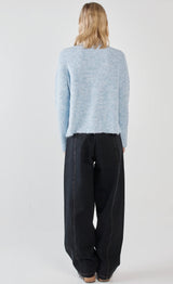 Marli Boxy Rib Knit-Pale Blue