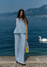 Aziza Pant-Blue/White Stripe