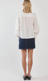 Eleri Lace Blouse-White
