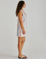 Travis Vest Dress-Multi Stripe