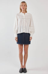 Eleri Lace Blouse-White
