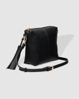 Kasey Stripe Crossbody Bag-Black