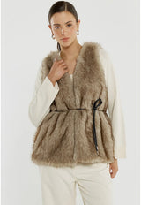Riya Fur Gilet