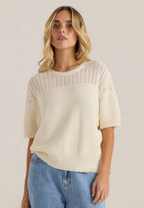 Cherri Tee -Cream