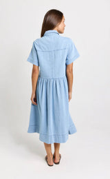 Willow Denim Dress-Medium Wash