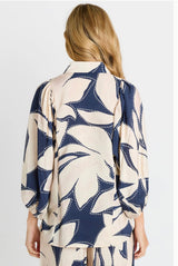 Nova Blouse-Navy Floral Print