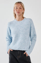 Marli Boxy Rib Knit-Pale Blue