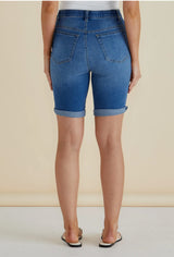 Bonnie Bermuda Denim-Indigo Blue