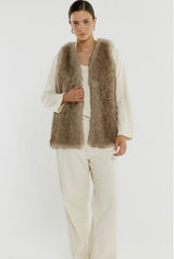 Riya Fur Gilet
