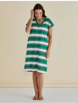 Zena T-Shirt Dress -Navy/Green