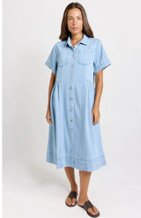 Willow Denim Dress-Medium Wash