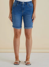 Bonnie Bermuda Denim-Indigo Blue