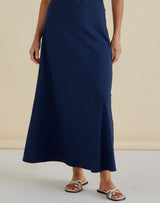 Mindy Skirt-Navy Blue