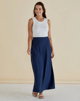 Mindy Skirt-Navy Blue