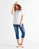 Mia Split Hem Tee White