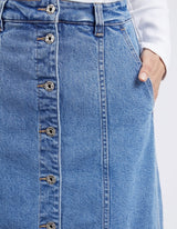 Florence Button Through Skirt