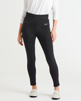 Gwen Mid High-Rise Ponte Leggings