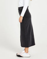 Emerald Denim Maxi Skirt 82 Wash