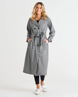 Ponte Relaxed Trench Coat Houndstooth
