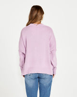 Leora Oversized Relaxed Knit Jumper Lilac