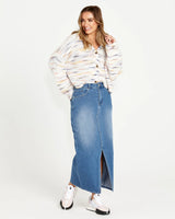 Pepper Space Oversized Button Cardi