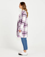 Jodi Midi Shacket Lilac Check