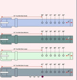 Cowhide and Tooled Leather Belt Tan