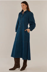 Detroit Dress-Dark Vintage Wash