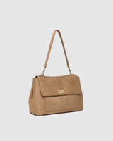 Arden Suedette Shoulder Bag-Honey
