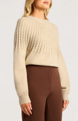 Cable Knit Textured Sweater