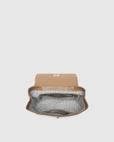 Arden Suedette Shoulder Bag-Honey