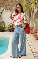 Saffra Relax Leg Jean-Medium Wash