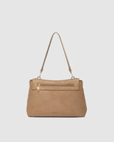 Arden Suedette Shoulder Bag-Honey
