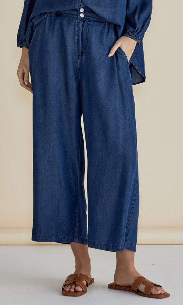 Rio Relaxed Pant- Dark Indigo