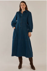 Detroit Dress-Dark Vintage Wash