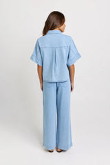 Dawn Denim Shirt-Denim Wash