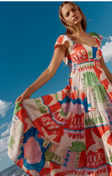 Sadie Dress-Seashell Print