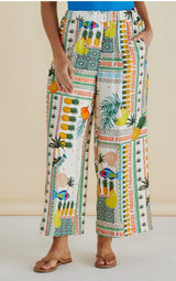 Sable Wide Leg Pant- Paradise Print