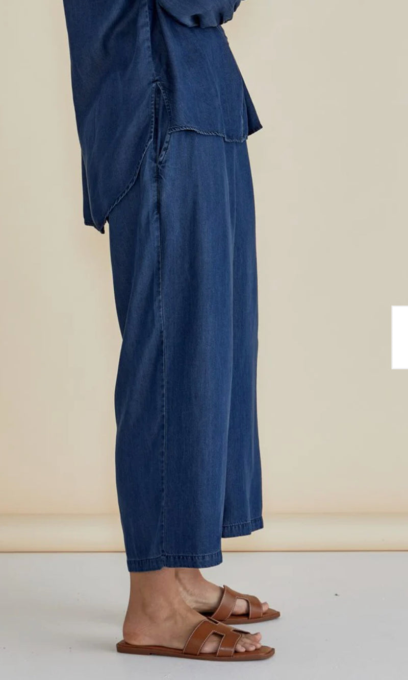 Rio Relaxed Pant- Dark Indigo