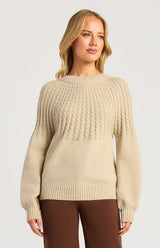 Cable Knit Textured Sweater