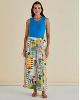 Sable Wide Leg Pant- Paradise Print
