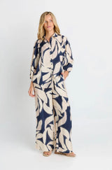 Nova Blouse-Navy Floral Print