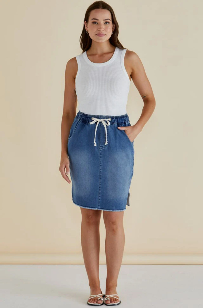 Auburn Denim Skirt