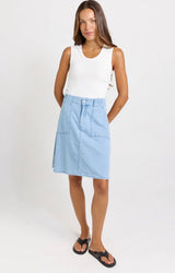 Francis Rib Tank-White