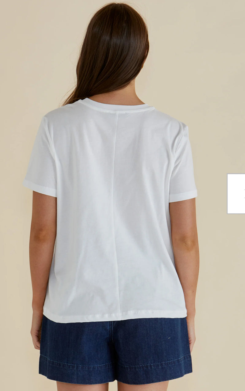 Ella Crew Tee-Paradise Print