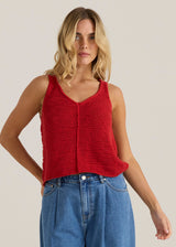 Penn KnitTop-Red