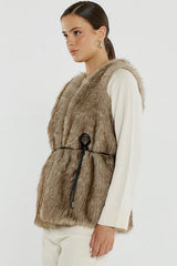 Riya Fur Gilet